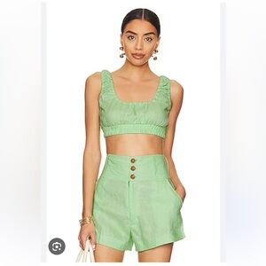 Acacia Emory crop and Collin shorts